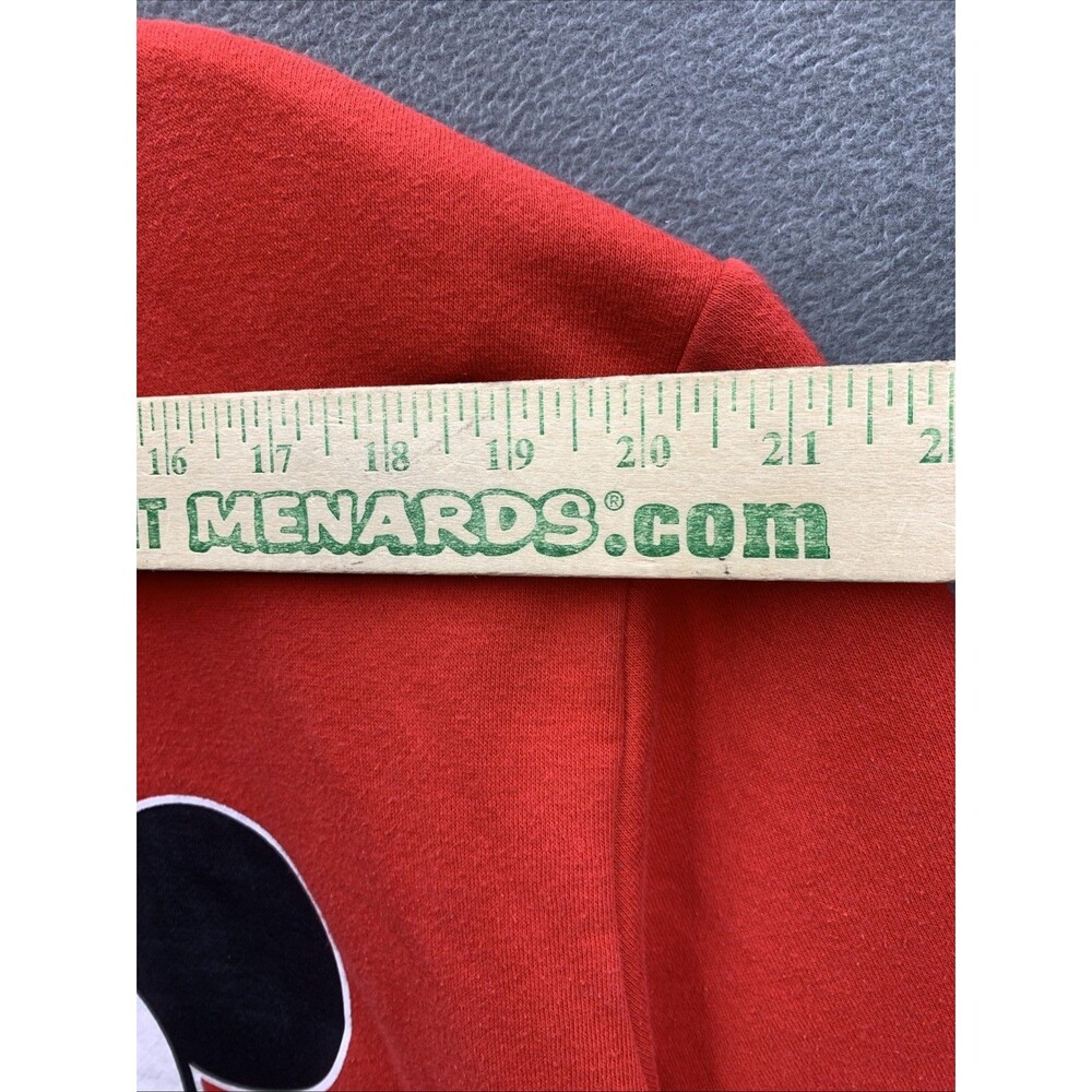 Walt Disney Mickey Mouse Graphic Crewneck Sweatshirt Long Sleeve Red Size Large - Picture 6 of 15